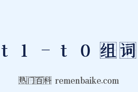 t1-t0组词是什么意思的图片